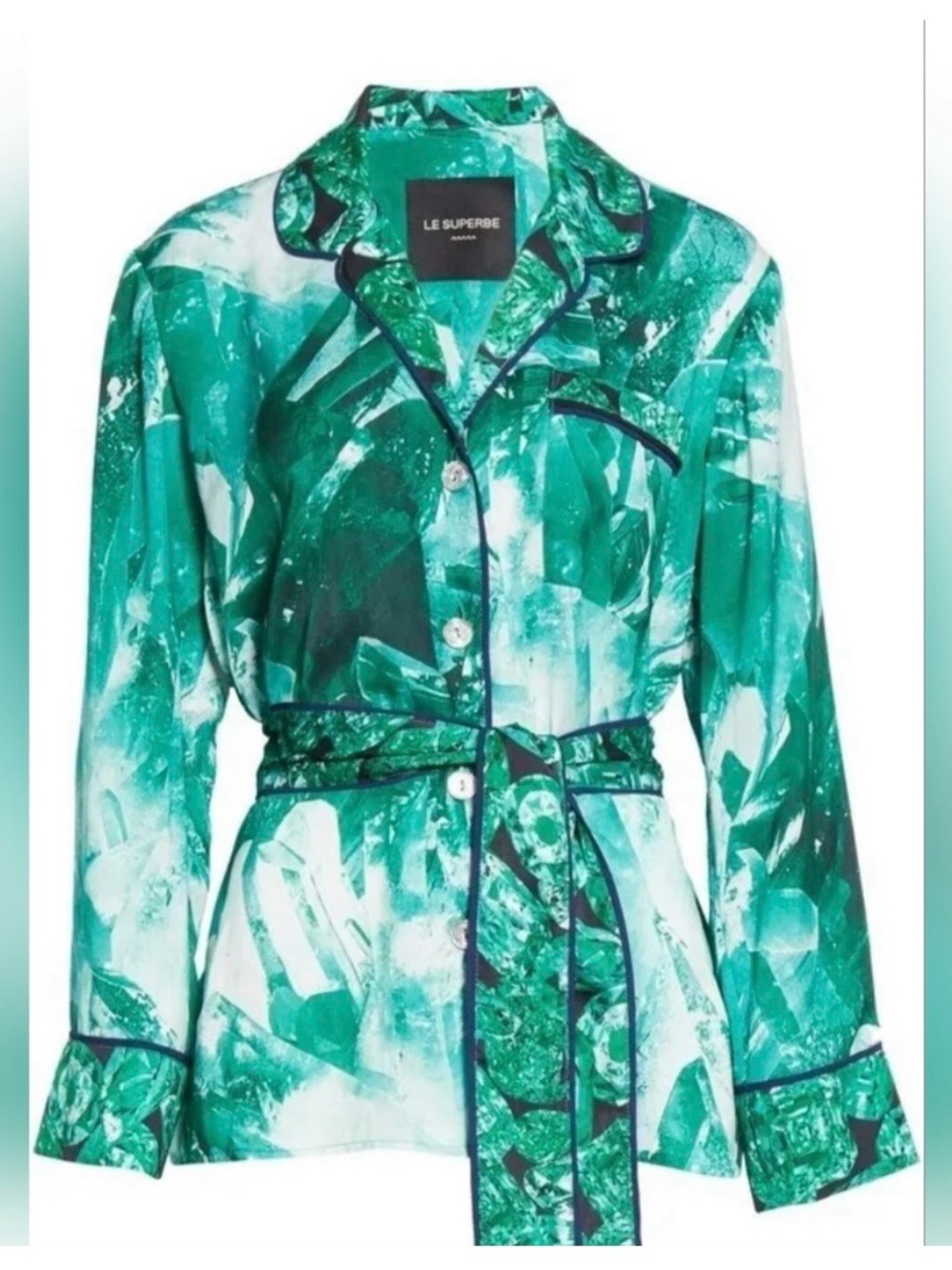 NWT Le Superbe Staycation Top in Emerald Quartz - Size 12 WITHOUT BELT